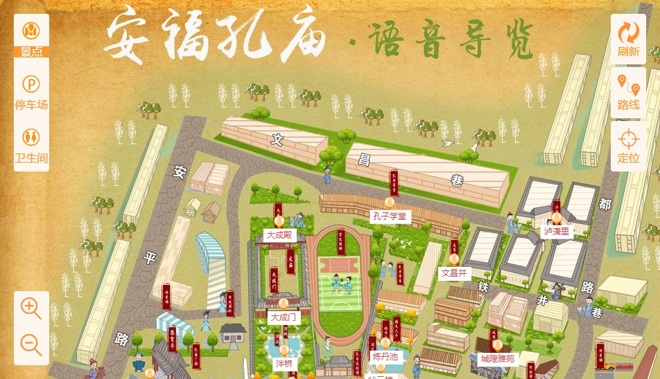 白河手绘地图：智慧景区智能化服务的延伸